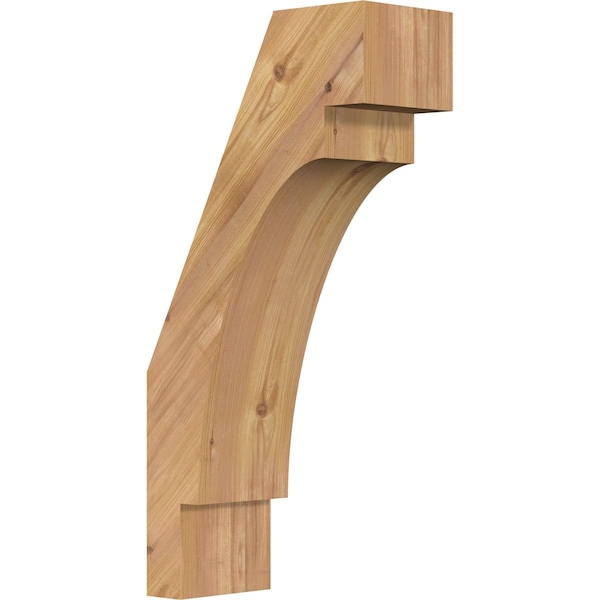 Ekena Millwork 5 1/2"W x 12"D x 24"H Merced Smooth Knee Brace, Western Red Cedar BRC06X12X24MRC00SWR - main